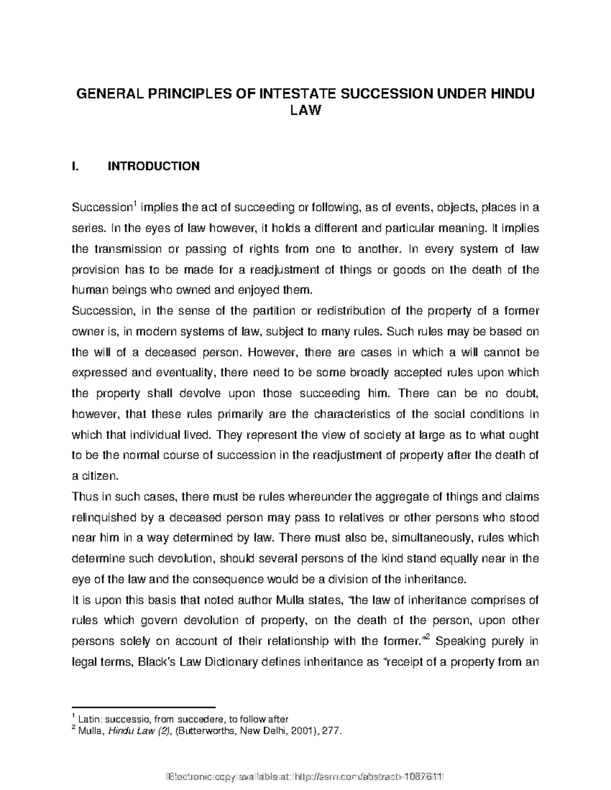 General+ Principles+OF+ Intestate+ Succession+ Under+ Hindu+LAW ...