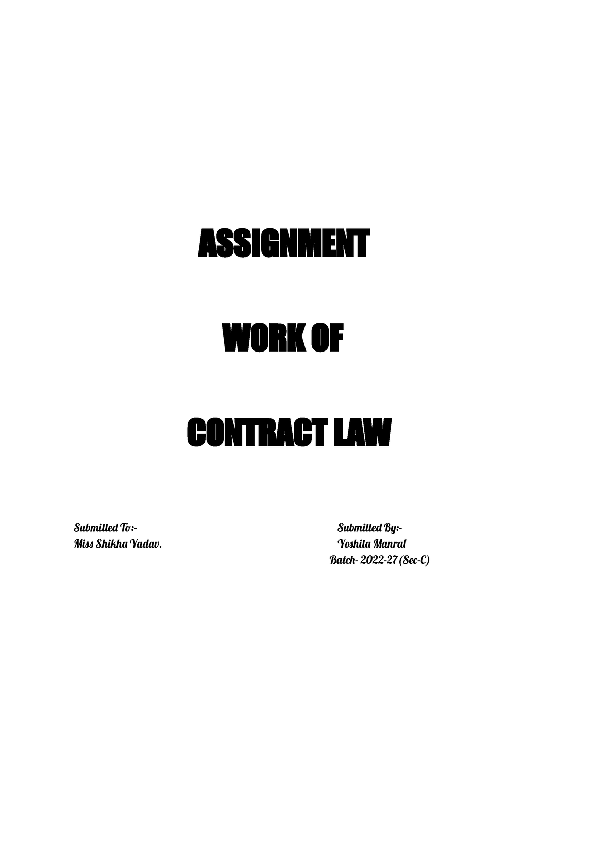 assignment of contract english law