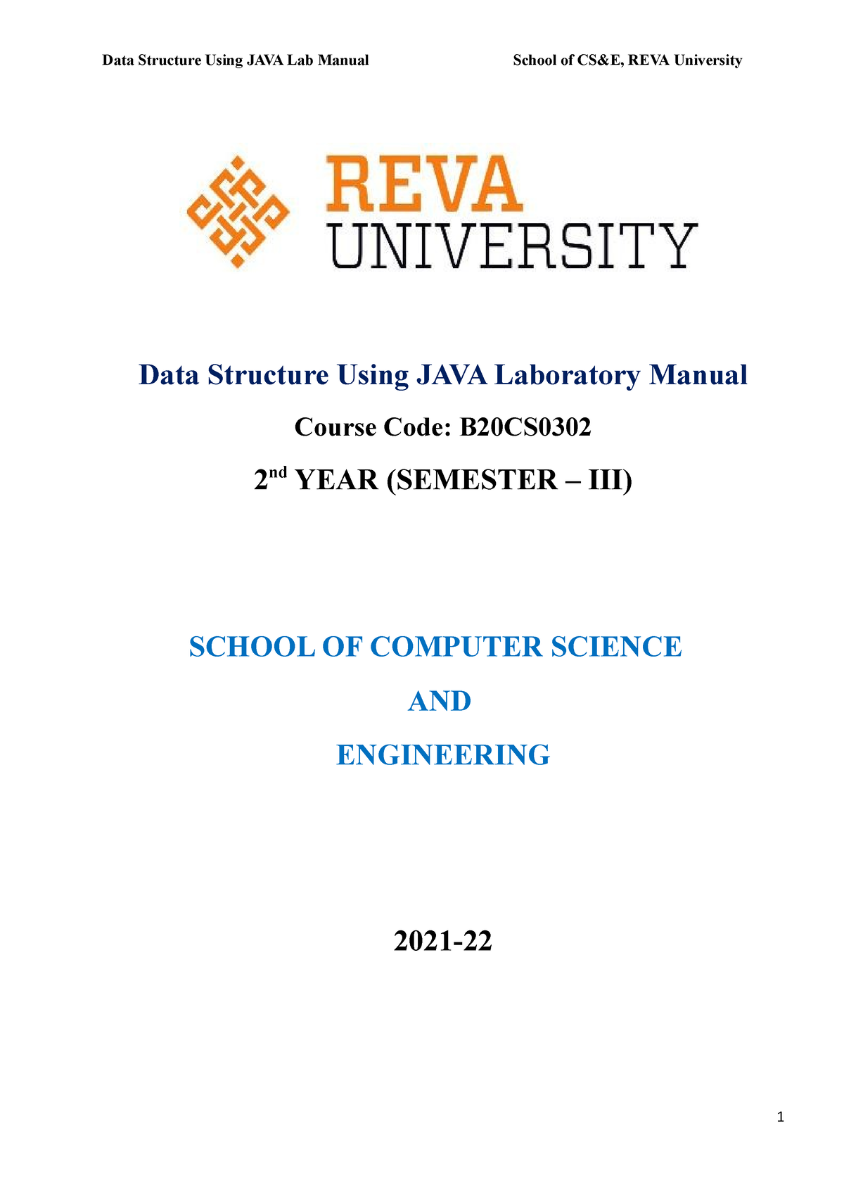 Final DSJ Lab Manual Updated 27 - Data Structure Using JAVA Laboratory ...