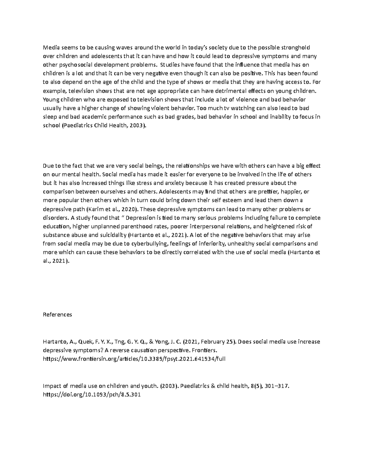 6-1 discussion - homework - Media seems to be causing waves around the ...