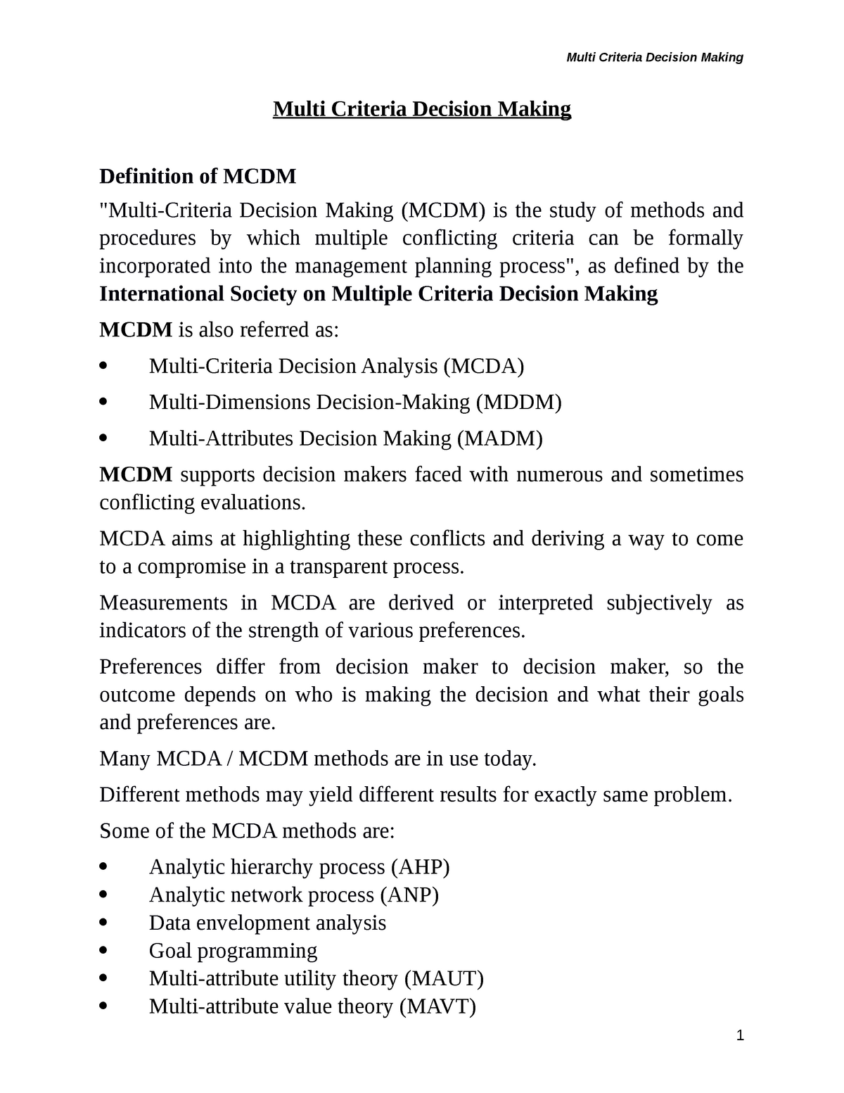 Multi Criteria Decision Making Multi Criteria Decision Making   Thumb 1200 1553 