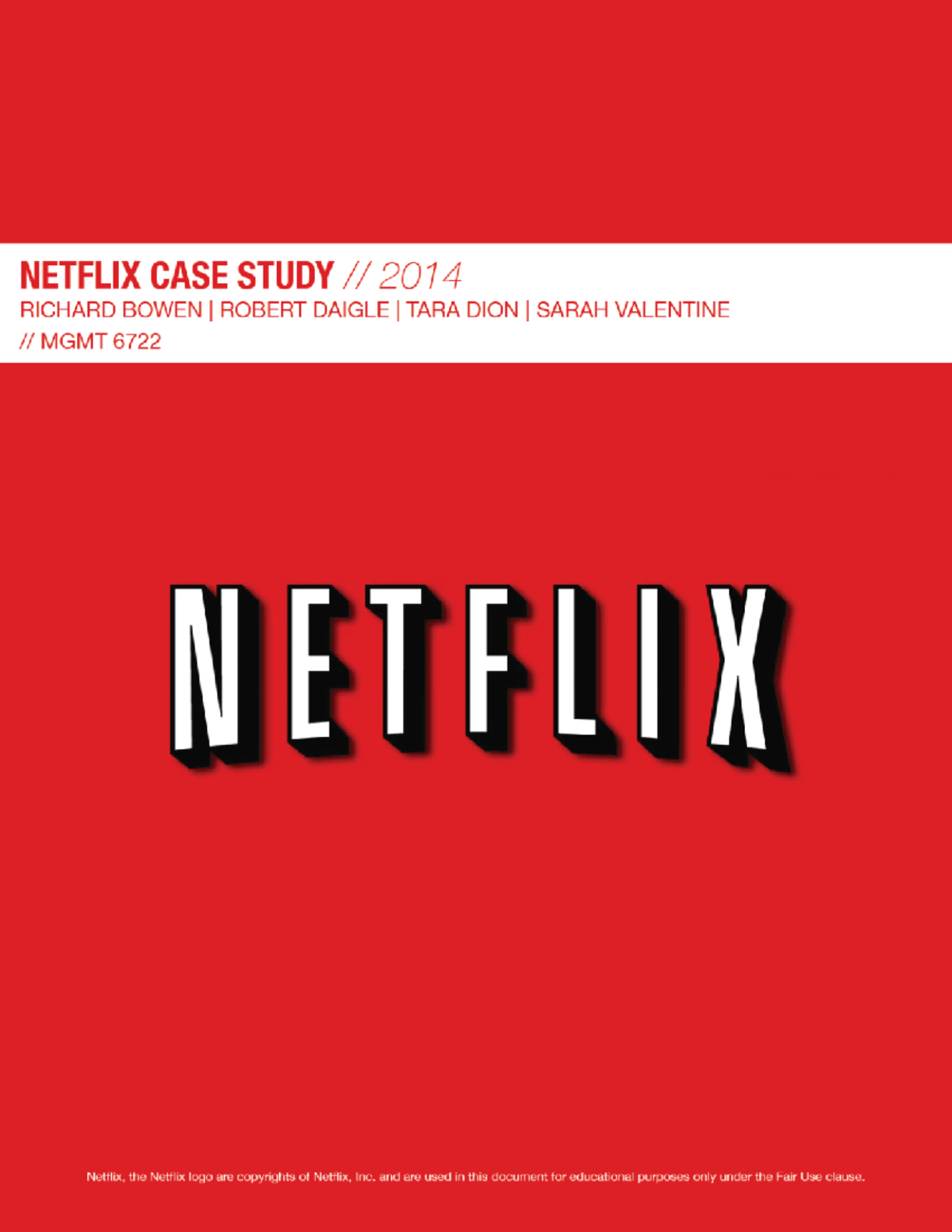 Study pdf. Нетфликс пдф. Netflix Inc.. The Case of Netflix.