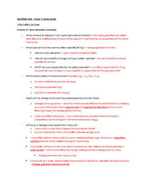 BBH 469 Exam #1 Review Questions - TA REVIEW SESSION QUESTIONS The ...