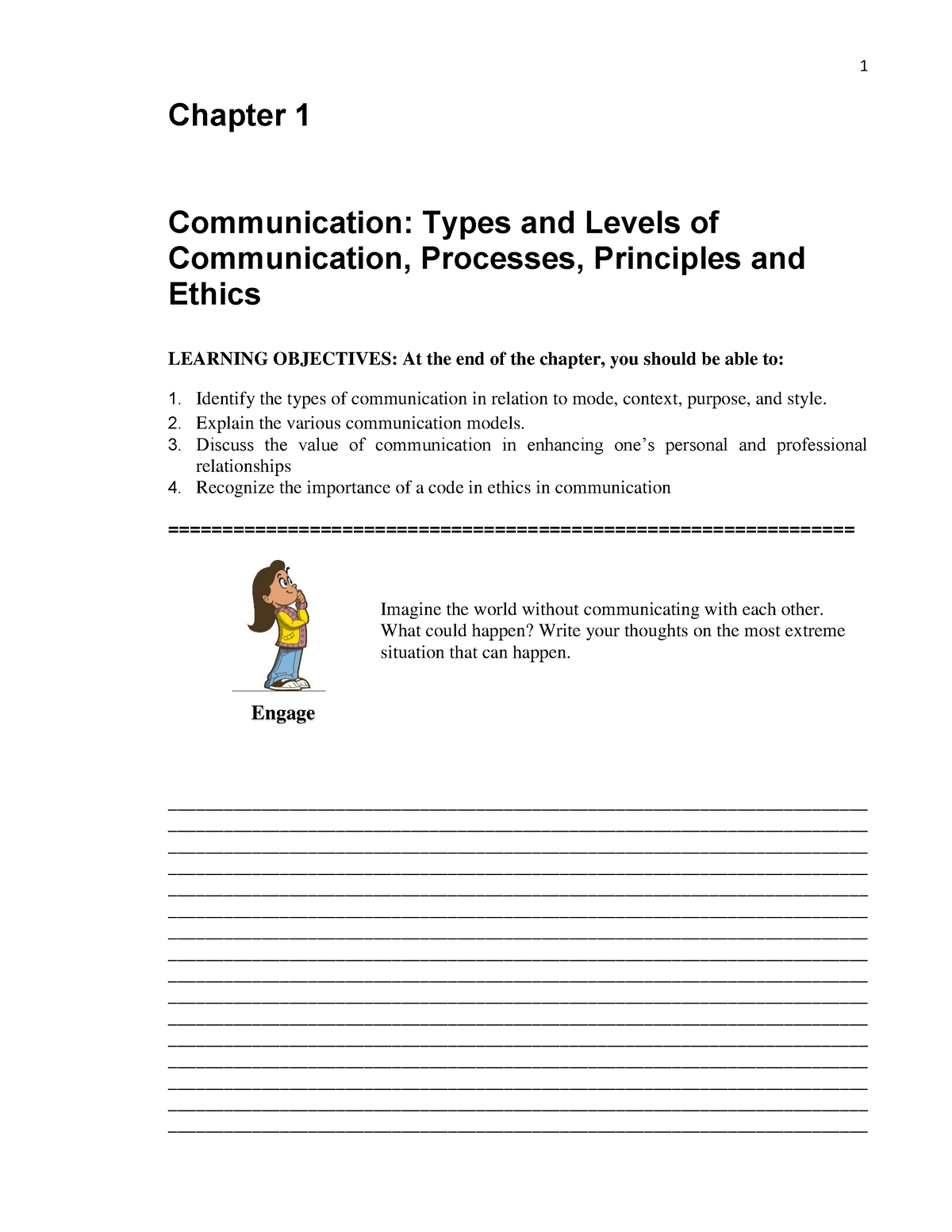 Types AND Levels OF Communication - Chapter 1 Communication: Types and ...