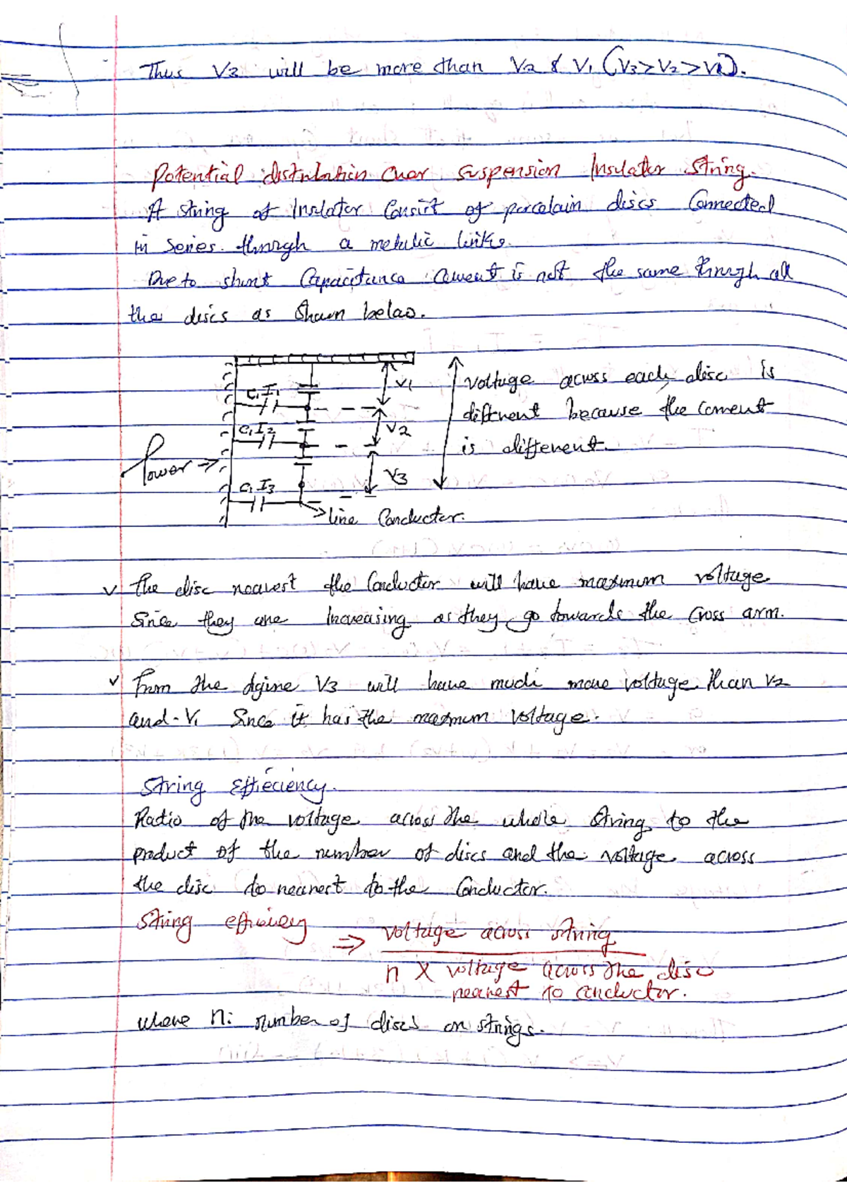 Power system notes-1 - Thus V3 will be more than Va of V1 VN. Potential ...