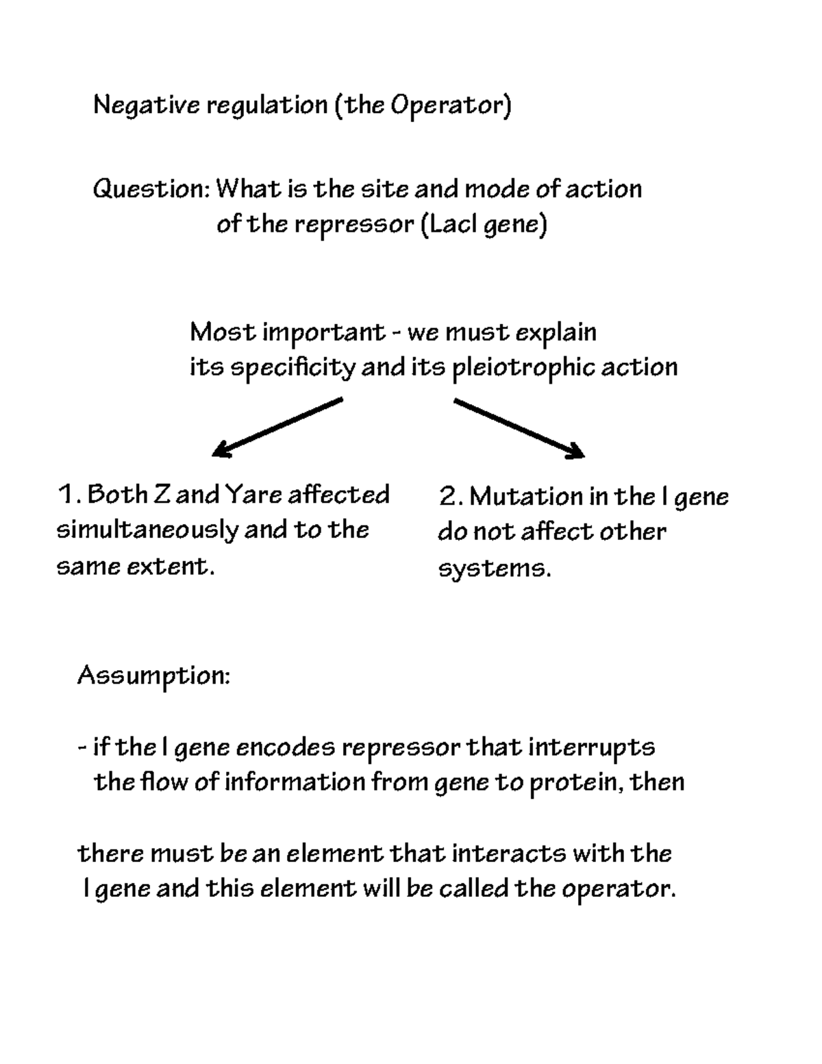 Topic 8 Bio 260 Negative regulation Lac 2 - Question: What is the site ...