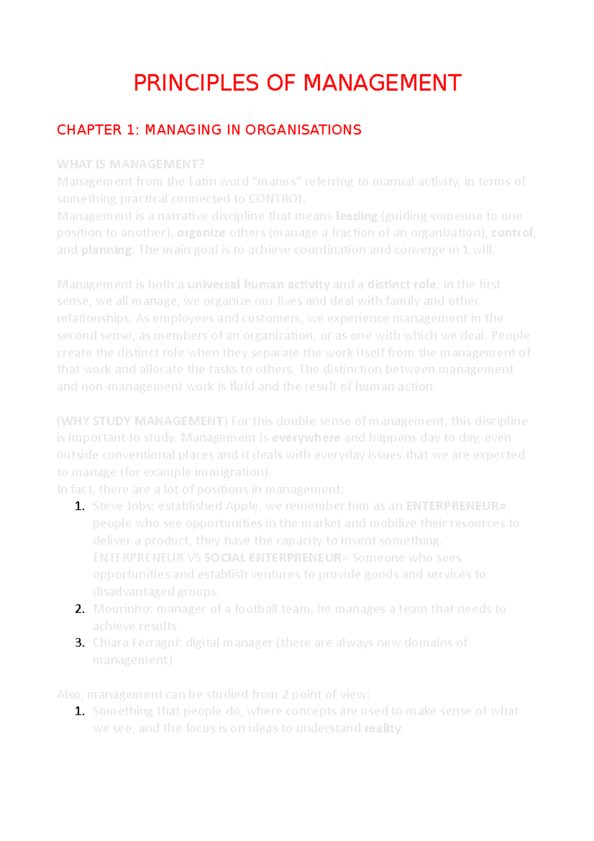 Management Chapter 1 Books And Lessons Integrated - PRINCIPLES OF ...