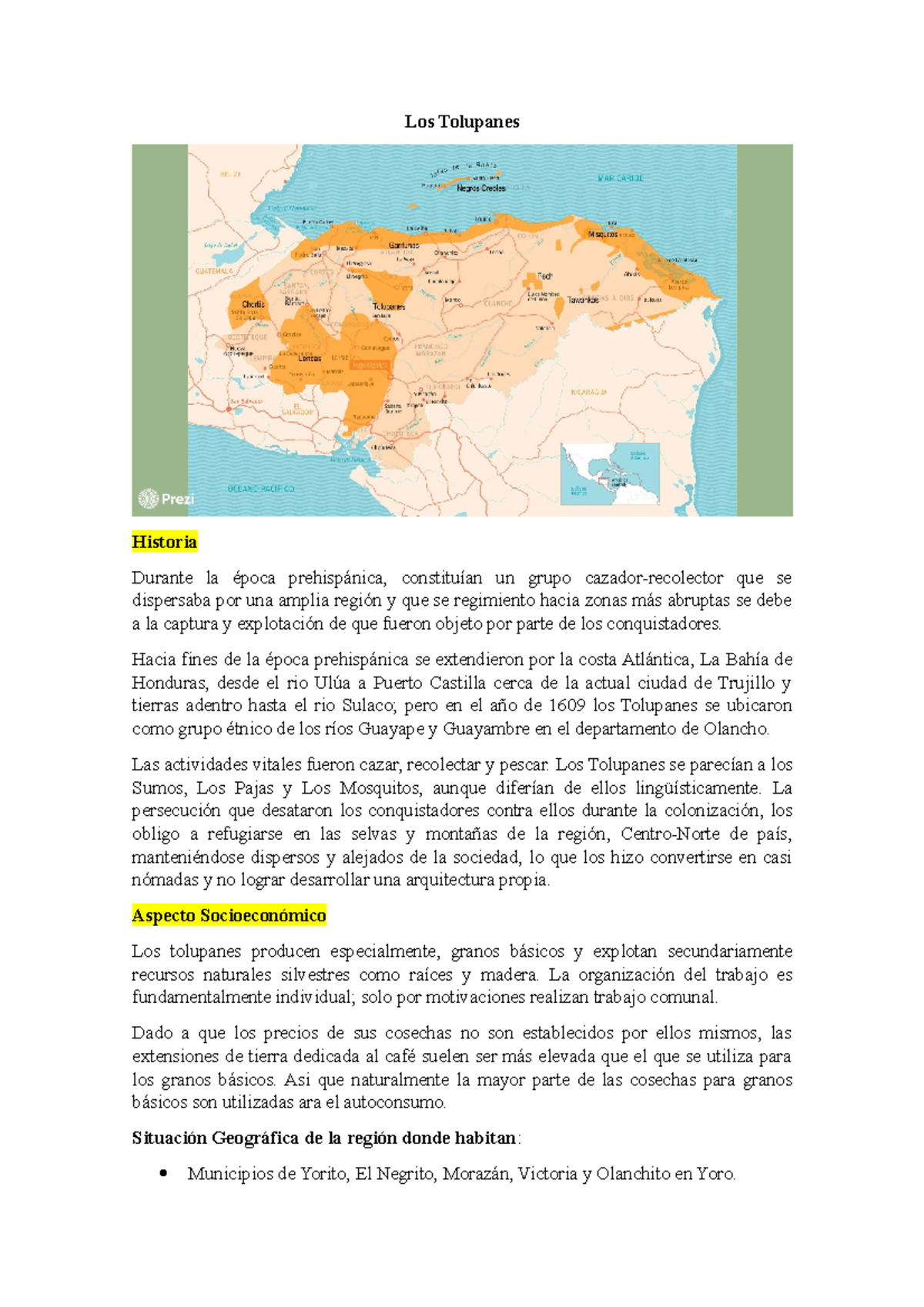Los Tolupanes - descripcion - Los Tolupanes Historia Durante la época