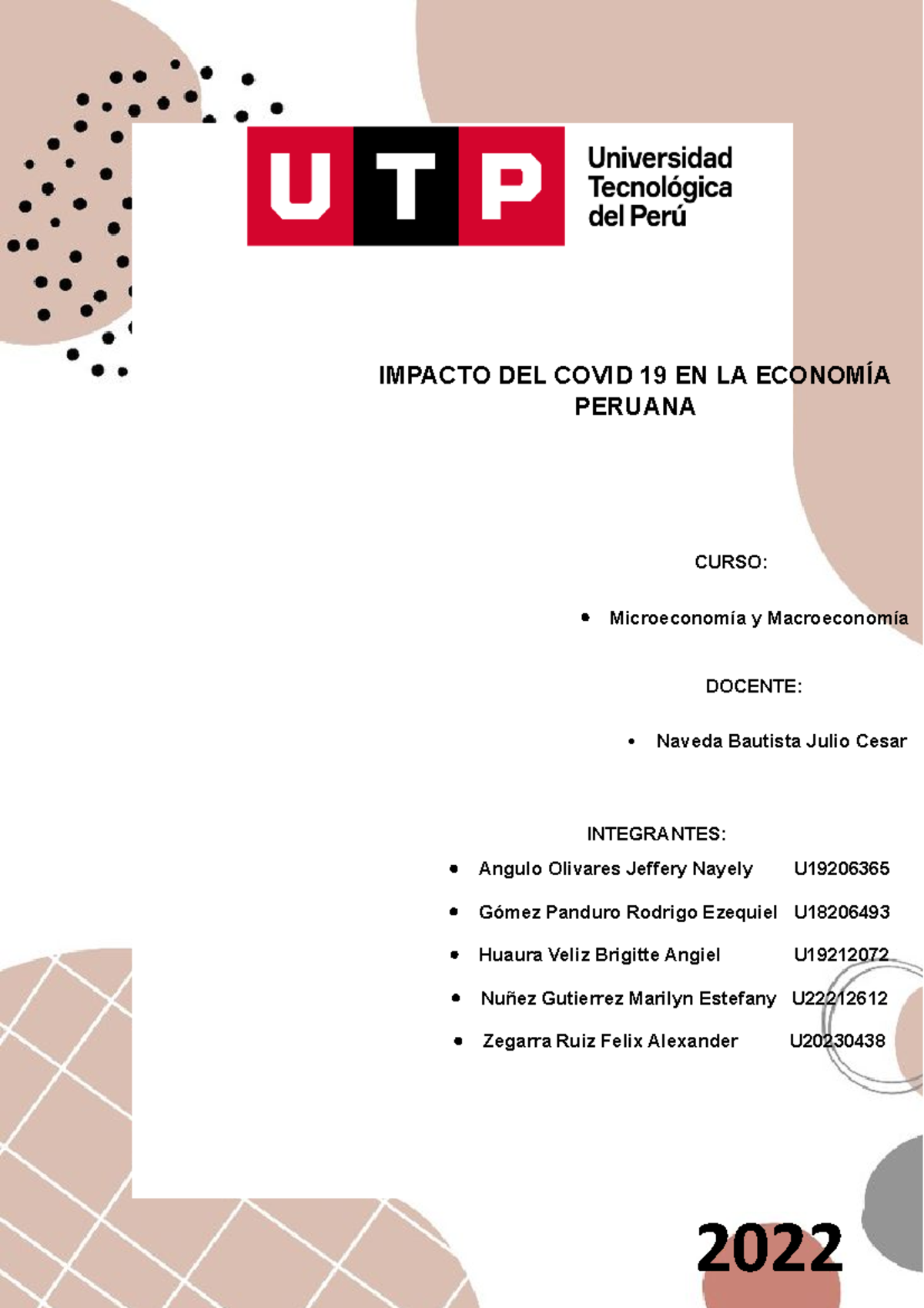 S01.s1 Tarea final - IMPACTO DEL COVID 19 EN LA ECONOMÍA PERUANA CURSO ...