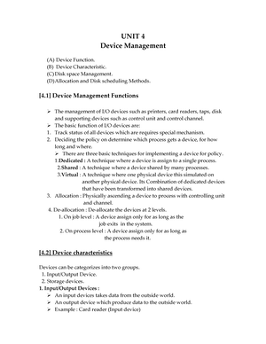 Operating System - OPERATING SYSTEMS Lecture Notes DEPARTMENT OF ...