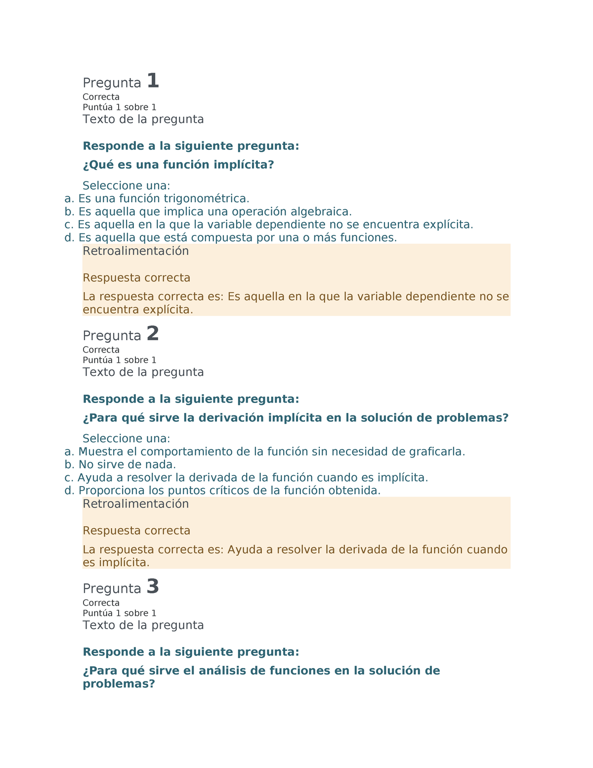 Leccion 8 Practica - Pregunta 1 Correcta Puntúa 1 Sobre 1 Texto De La ...