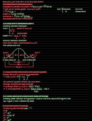 Business Calculus 2 Study Guide Chapters 1-3 - Business Calculus 2 ...