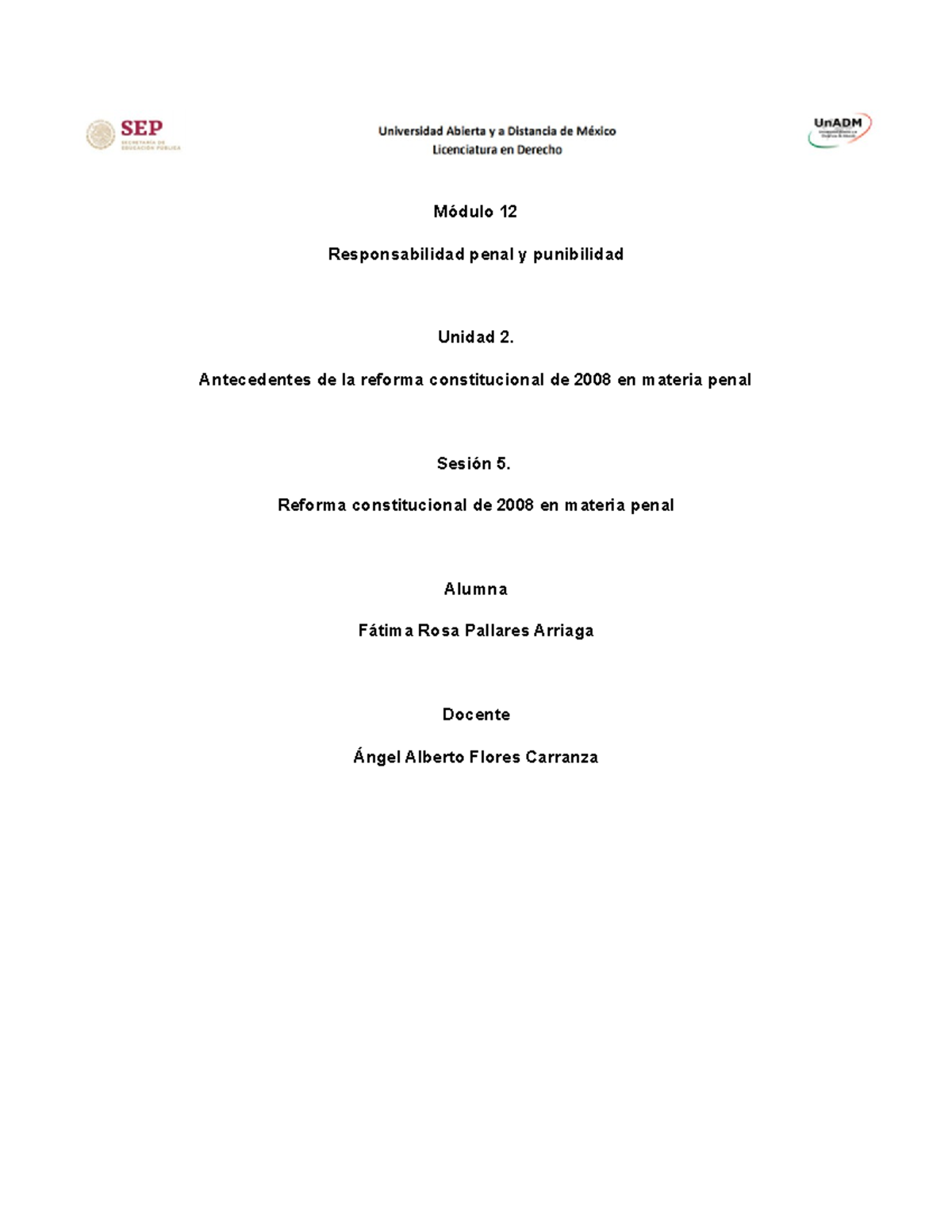 M12 U2 S5 FAPA - Módulo 12 Responsabilidad penal y punibilidad Unidad 2 ...