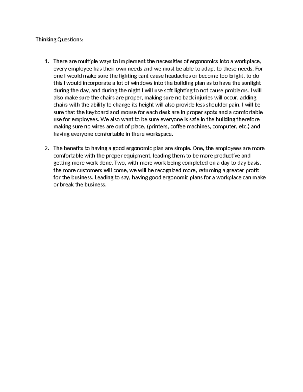 Thinking Questions - English - Thinking Questions: 1. There are ...