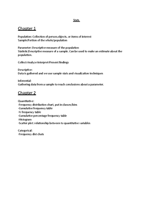 Statistics Chapter 4 Note - STATISTICS CHAPTER 4 NOTE MEASUREMENTS OF ...