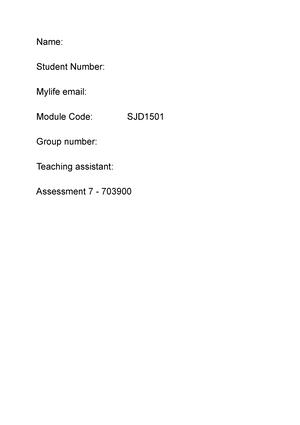 sdj1501 assignment 7