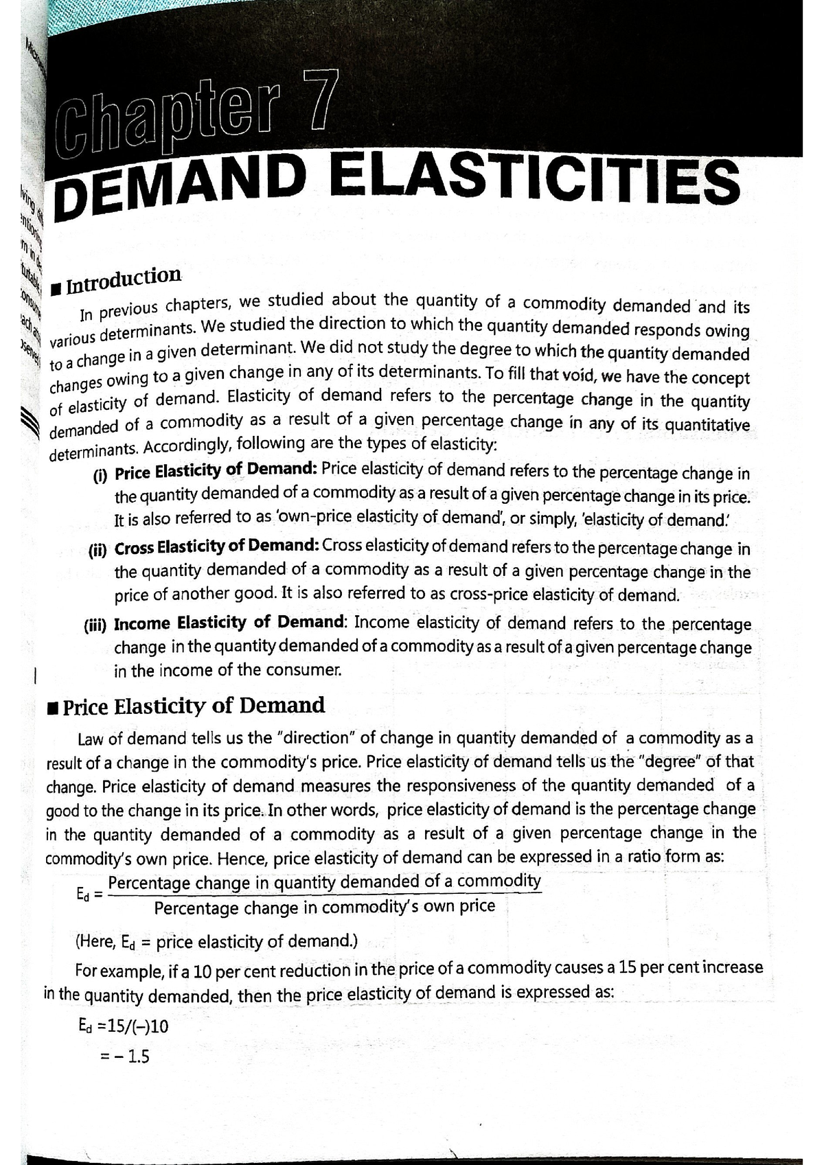 Demand Elasticity (ch 6 Micro) - B. A. In Economics - Studocu