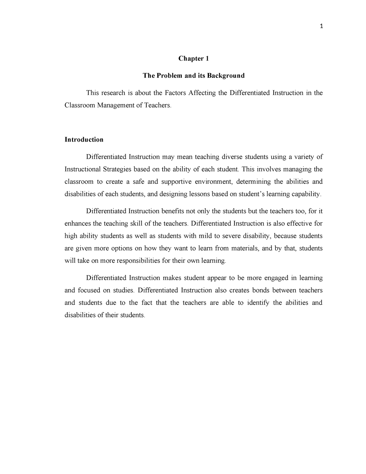 Velasco Chapter 1 Factors Affecting the Differentiated Instruction in ...