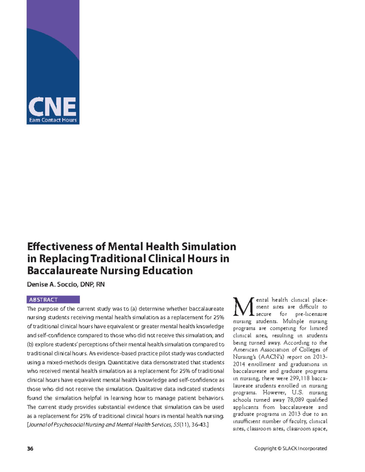 research abstract about mental health