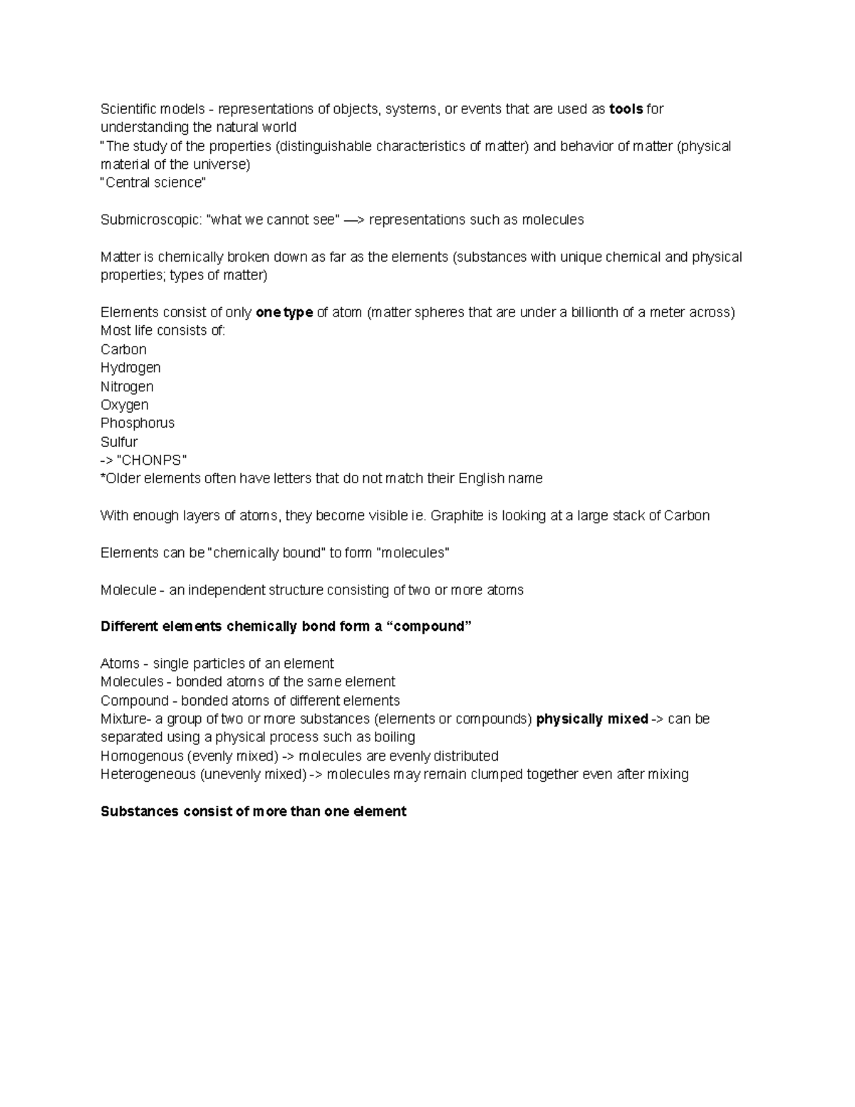 First Lecture (Classifications and Properties of Matter) - Scientific ...