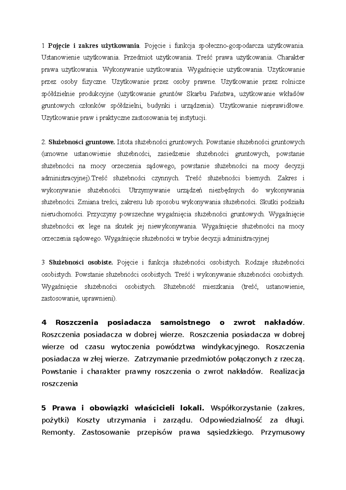 Lista nr 7 - 1 Pojęcie i zakres użytkowania. Pojęcie i funkcja ...