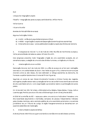 FT Conselho Europeu - Apontamentos Aula - O CONSELHO EUROPEU O Conselho ...