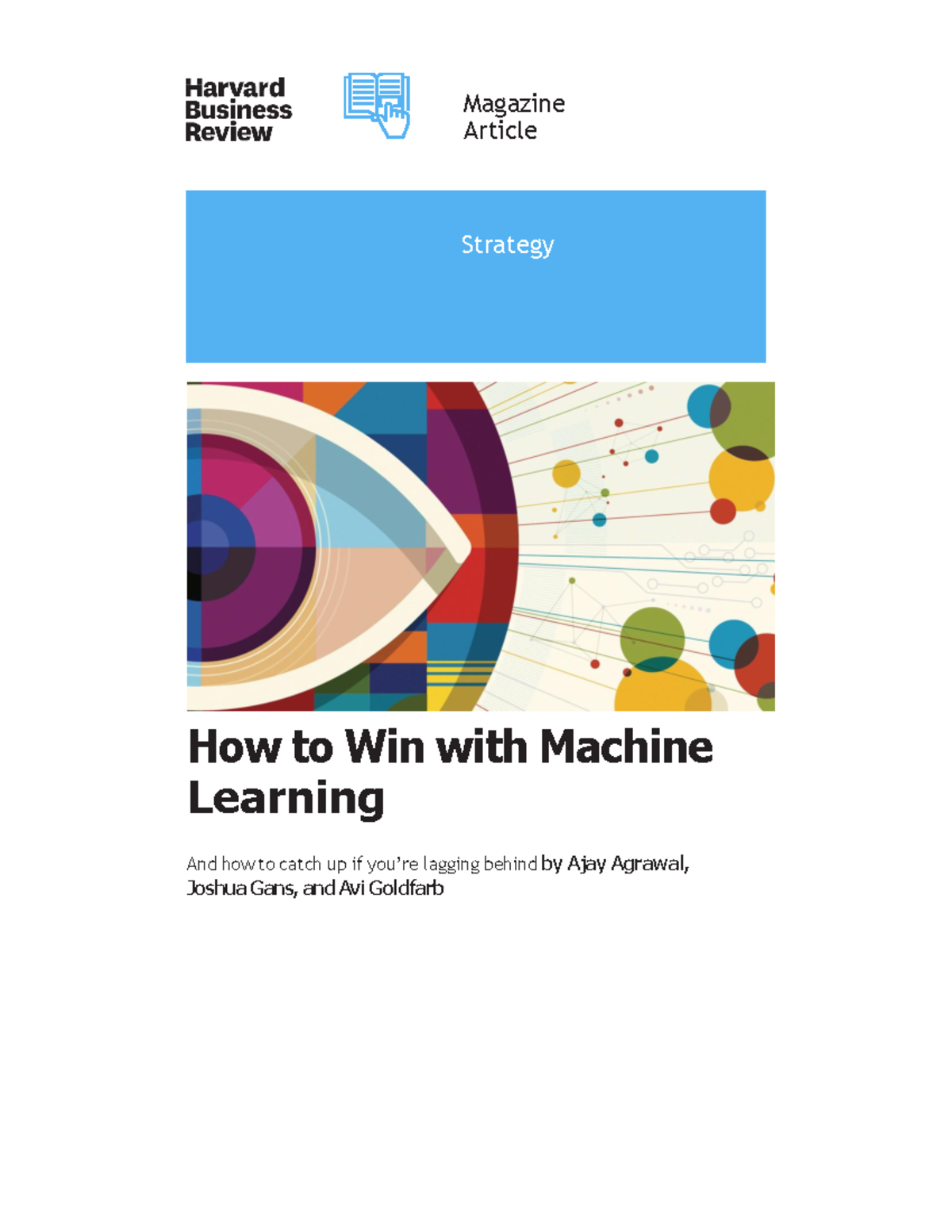 How to win with machine learning algorithms - Magazine Article How to ...
