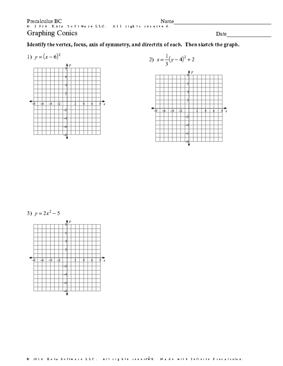 WS - Graphing Conics-3 - conics - ©A _ 2 \ 0 s 1 K 6 X GKduOtoak nSgoEf ...