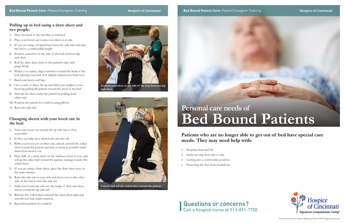 Hoccaregiverbedbound Bed Bound Patients Training Personal Care