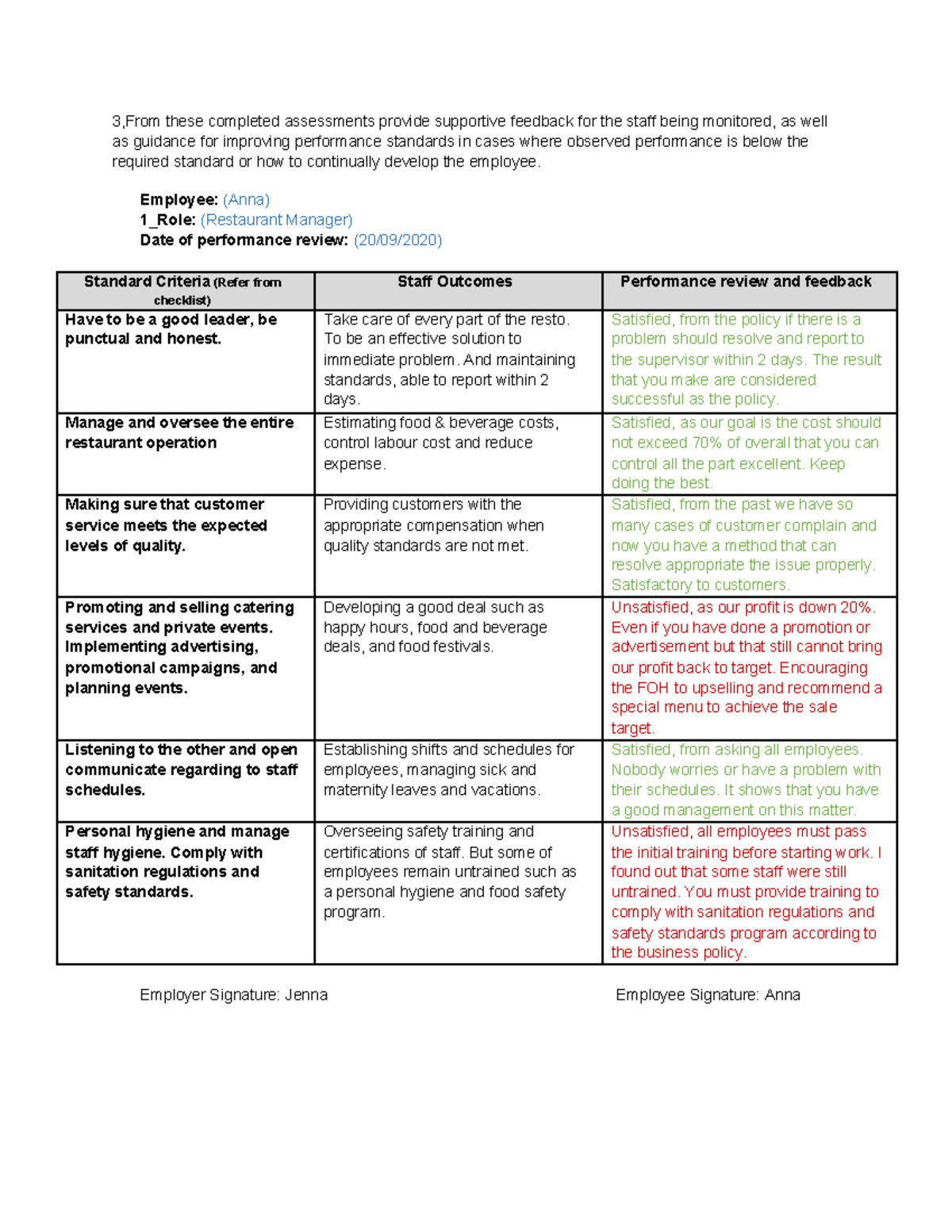 HRM006 3 - assessment example - 3,From these completed assessments ...