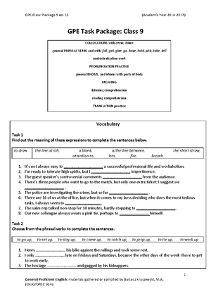 05 - gpe - GPE Class: Package 5 ed. 13 (Academic Year 2016-2017) GPE ...