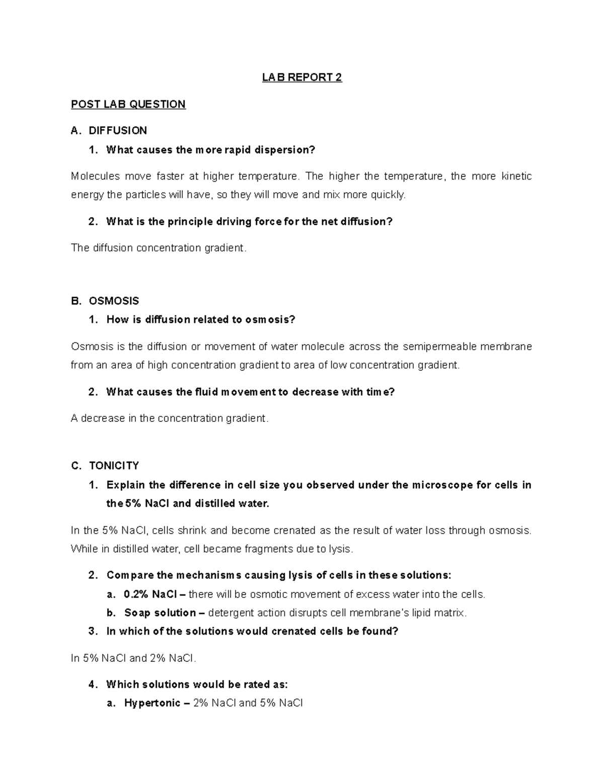 Teapost Lab Questions Experiment 2 71 - mf6p73k