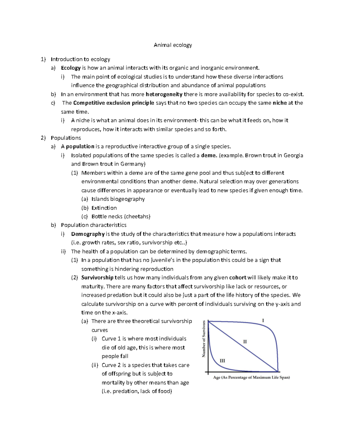 Animalecology animal ecology Animal ecology Introduction to ecology