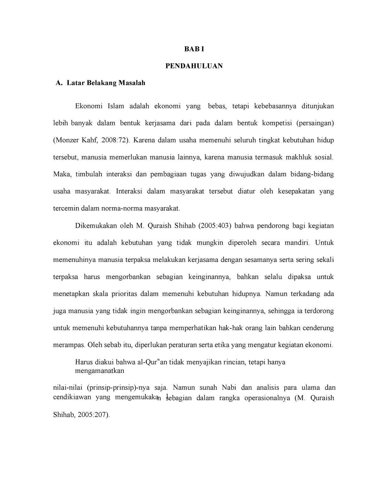 contoh essay hukum ekonomi syariah