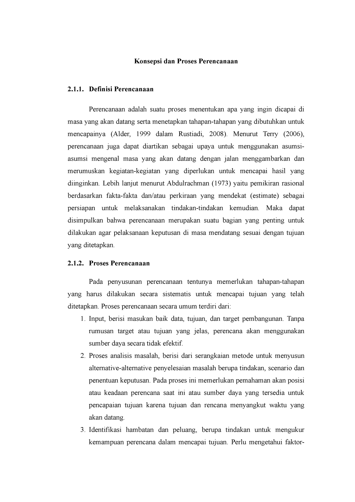 Konsepsi Dan Proses Perencanaan - 1. Definisi Perencanaan Perencanaan ...