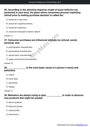 Lesson 10 Motivations_Consumer Bheaviour - Consumer Behaviour - MU ...