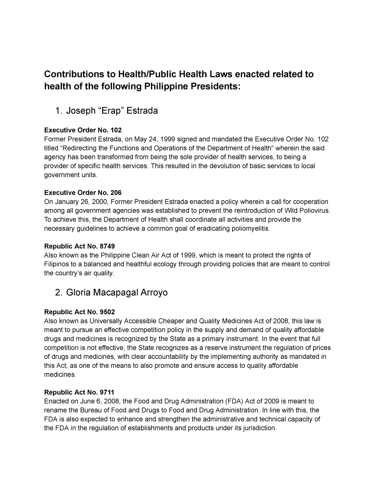 CPHM121 Activity 1 - Contributions To Health/Public Health Laws Enacted ...