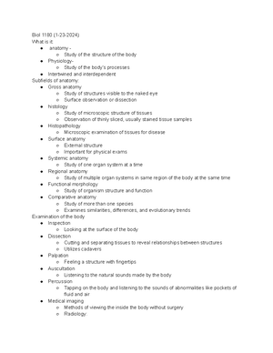 Anatomy and Physiology Chapter 3 - Chapter 3 Cells 3 The General ...