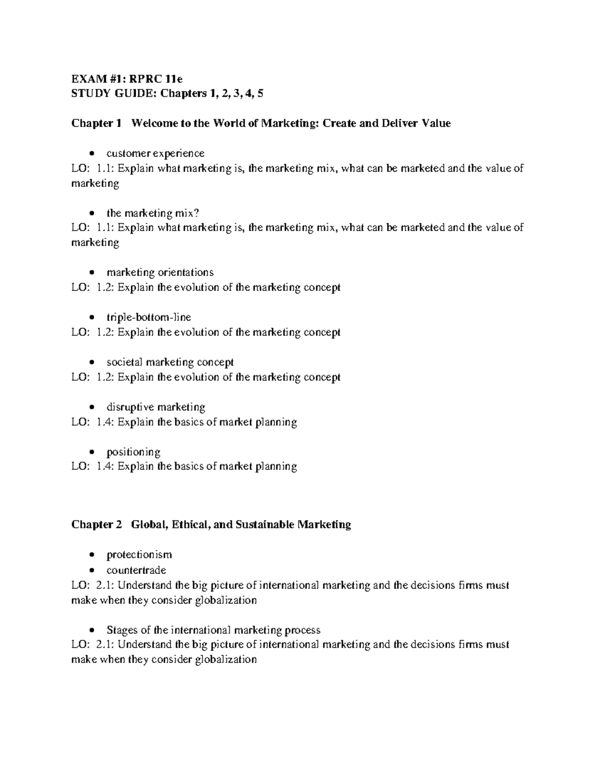 Exam 1 Study Guide - Fghjttuyterfdgbhgtyr - EXAM #1: RPRC 11e STUDY ...