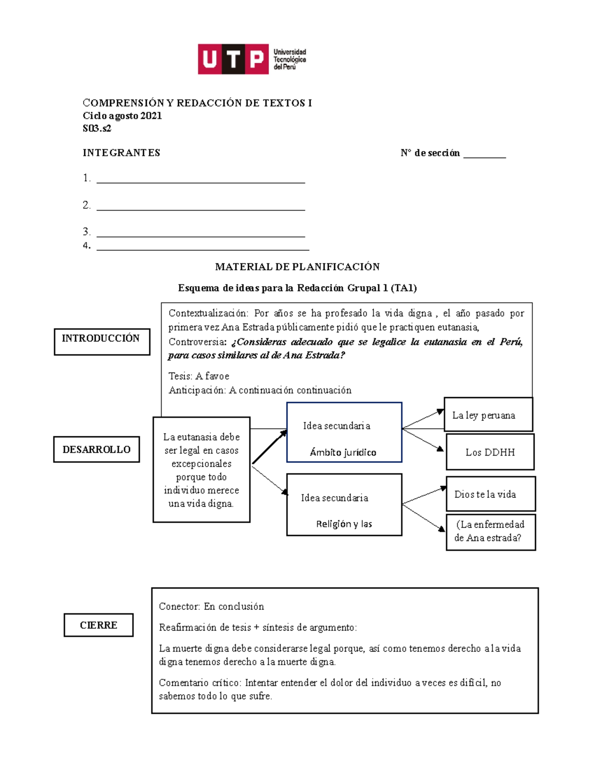 S03.s2 - Esquema De Redacciòn Tarea Académica 1 (TA1) - 2021 Agosto ...