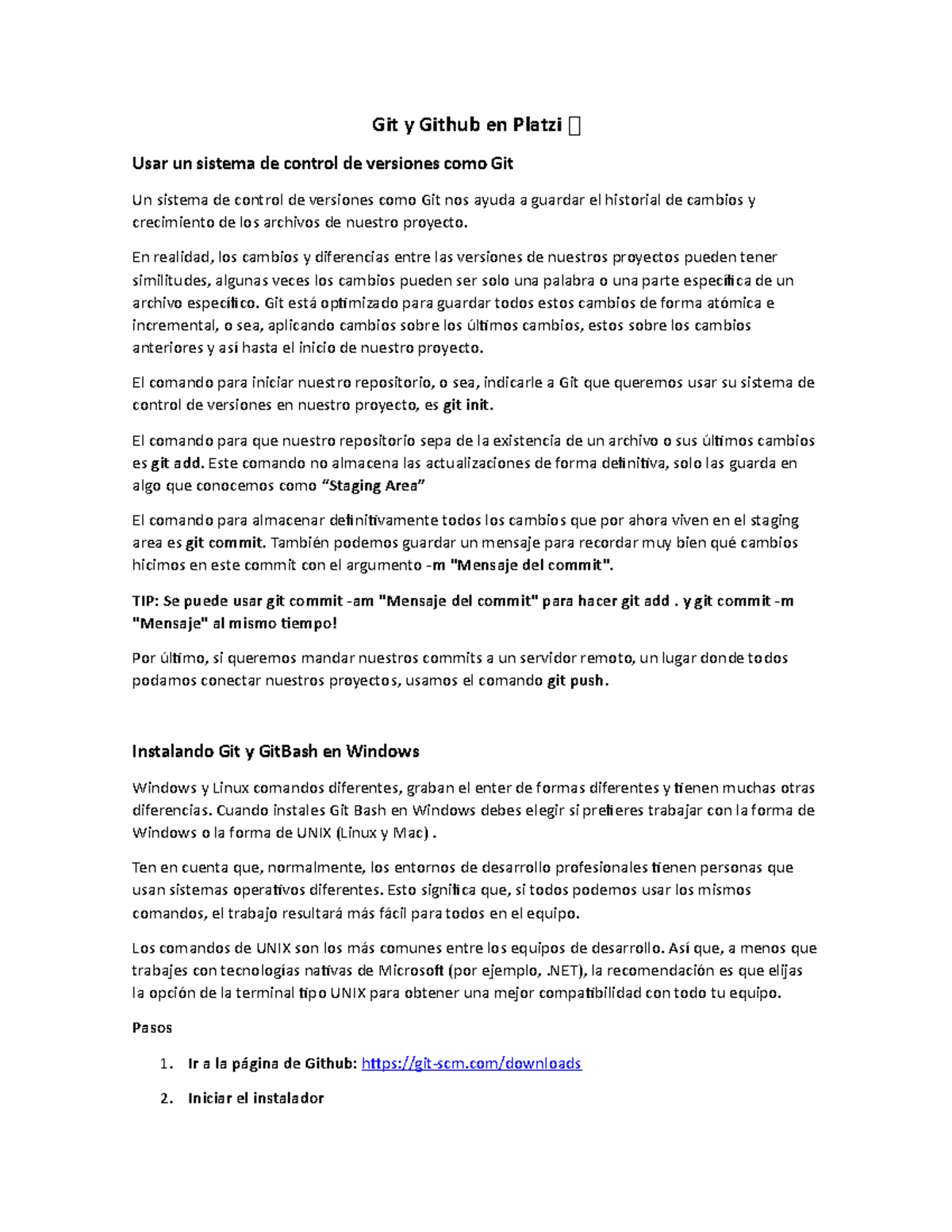 Git y Github en Platzi - Apuntes 12 - Git y Github en Platzi 🐀 Usar un ...