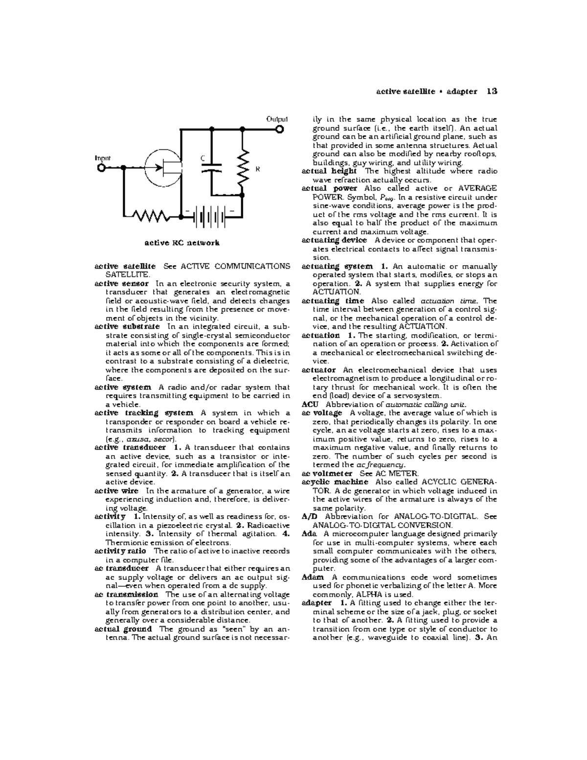Dictionary of Electronics10 ily in the same physical location as the