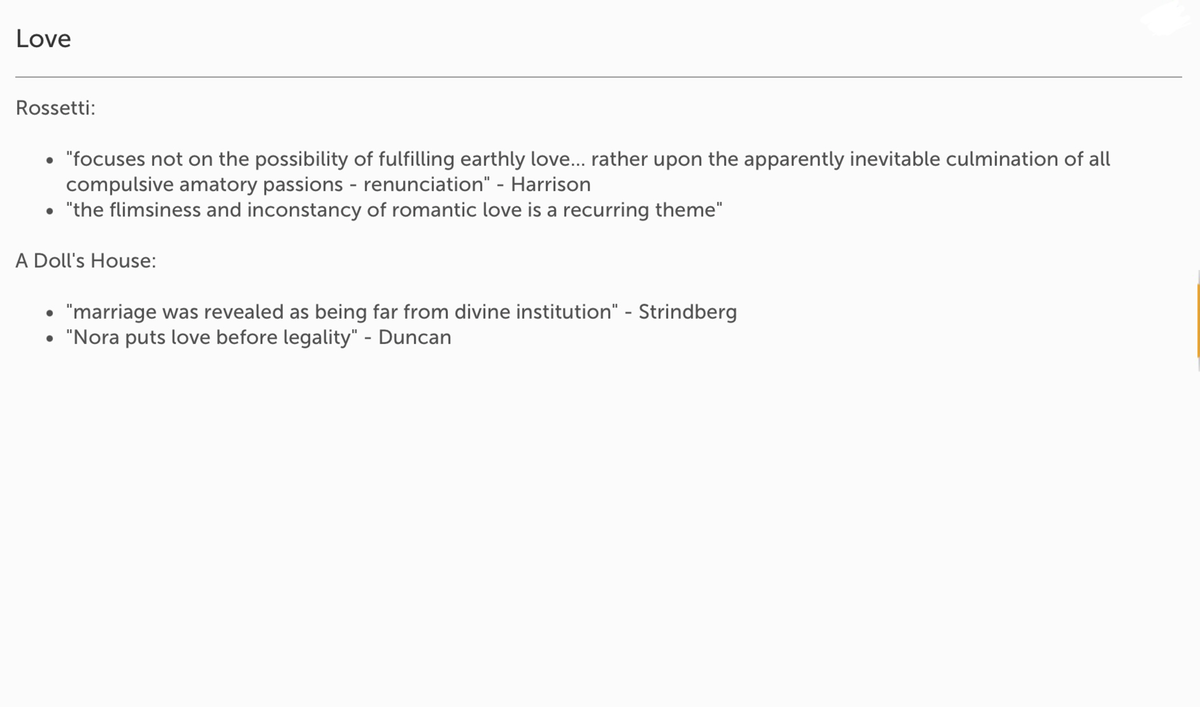 A Doll's House and Rossetti critical quotes Studocu