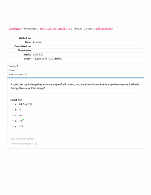 MATH 1201-01 Graded Quiz Unit 6 - Dashboard / My courses / MATH 1201-01 ...
