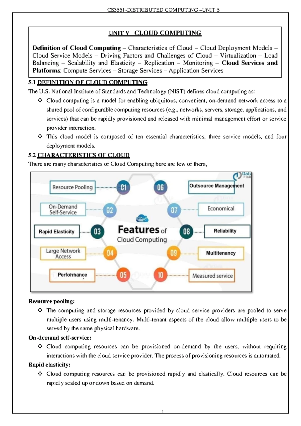 UNIT 1-1 - DISTRIBUTED COMPUTING NOTES 2021 REGULATION - CS3551 ...
