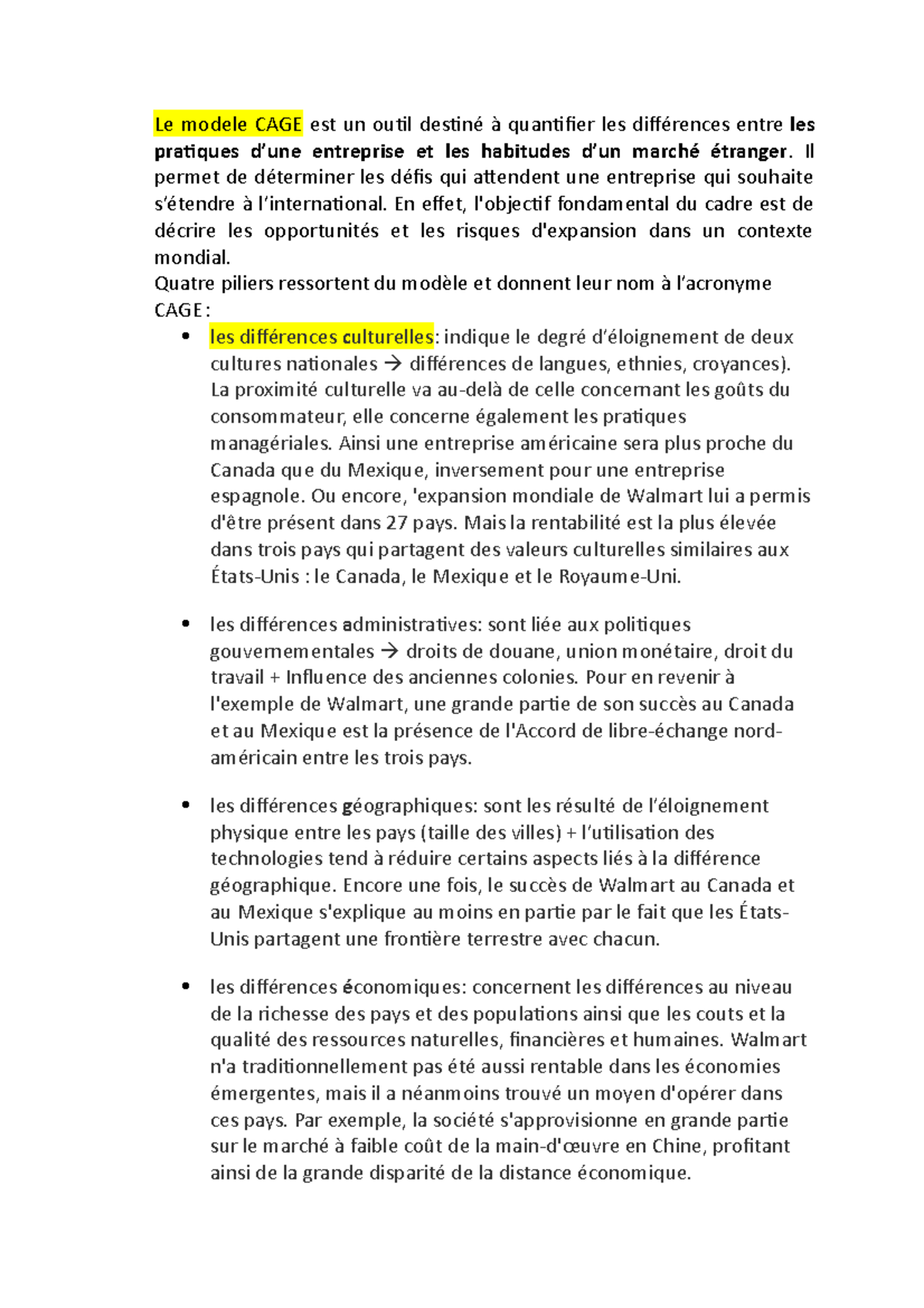 modele cage lezioni Le modele CAGE est un outil destiné à quantifier