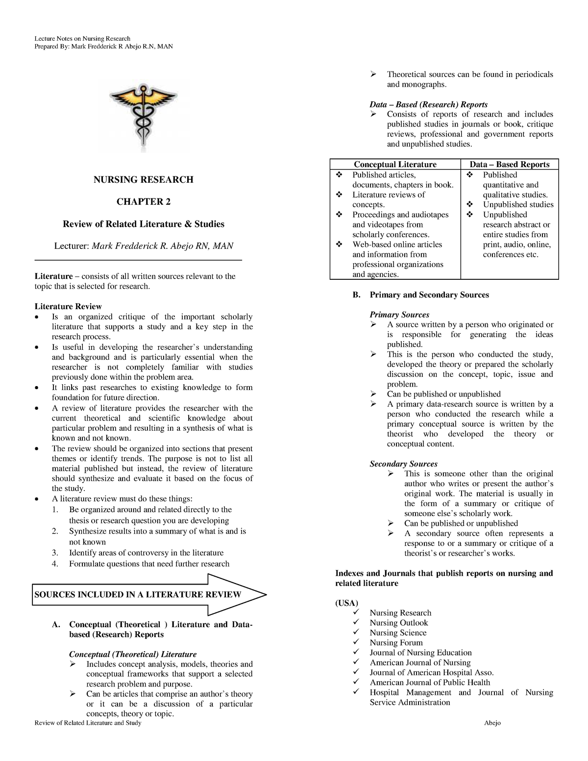 chapter 7 nursing research