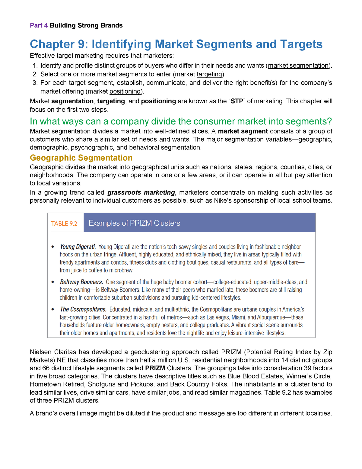 Chapter 9 - Summary Of CH0 - Marketing Management - Chapter 9 ...