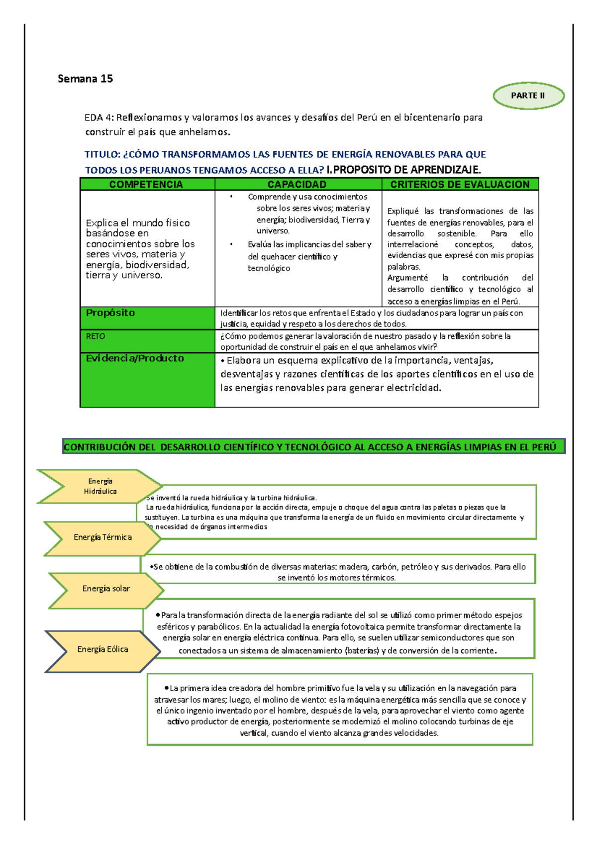 Siencia Y Tecnologia Semana 15 Semana 15 Eda 4 Reflexionamos Y Valoramos Los Avances Y 2585