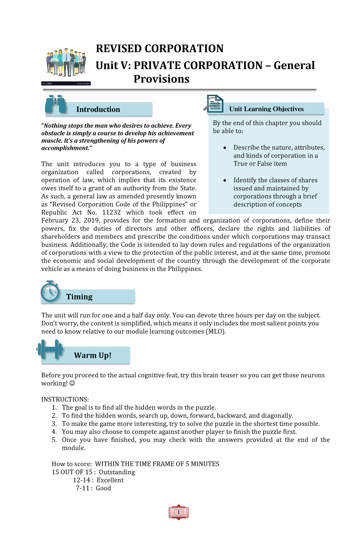 Revised Corporation CODE OF THE Philippines - REVISED CORPORATION Unit ...